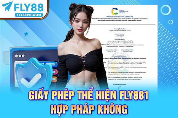 Giấy phép thể hiện FLy88 hợp pháp không